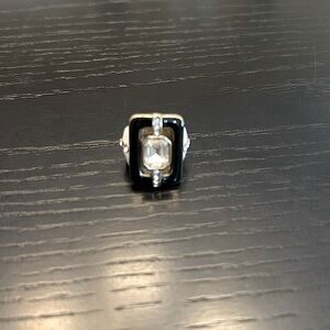 Heidi Daus Elegant Black and Silver Women's Ring